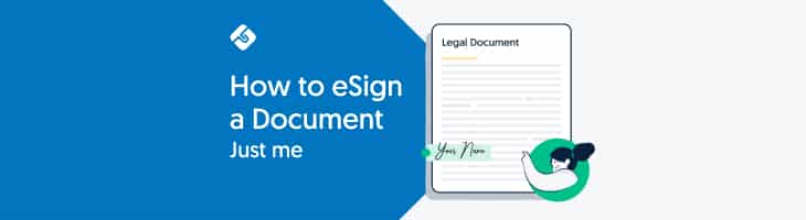How to eSign a Document (Just Me)
